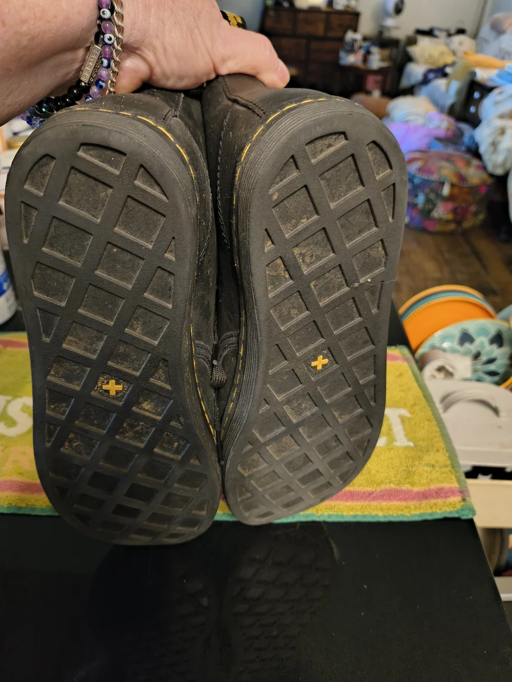 Dr. Martens Black Leather Lace-Up Boots - Picture 3 of 7